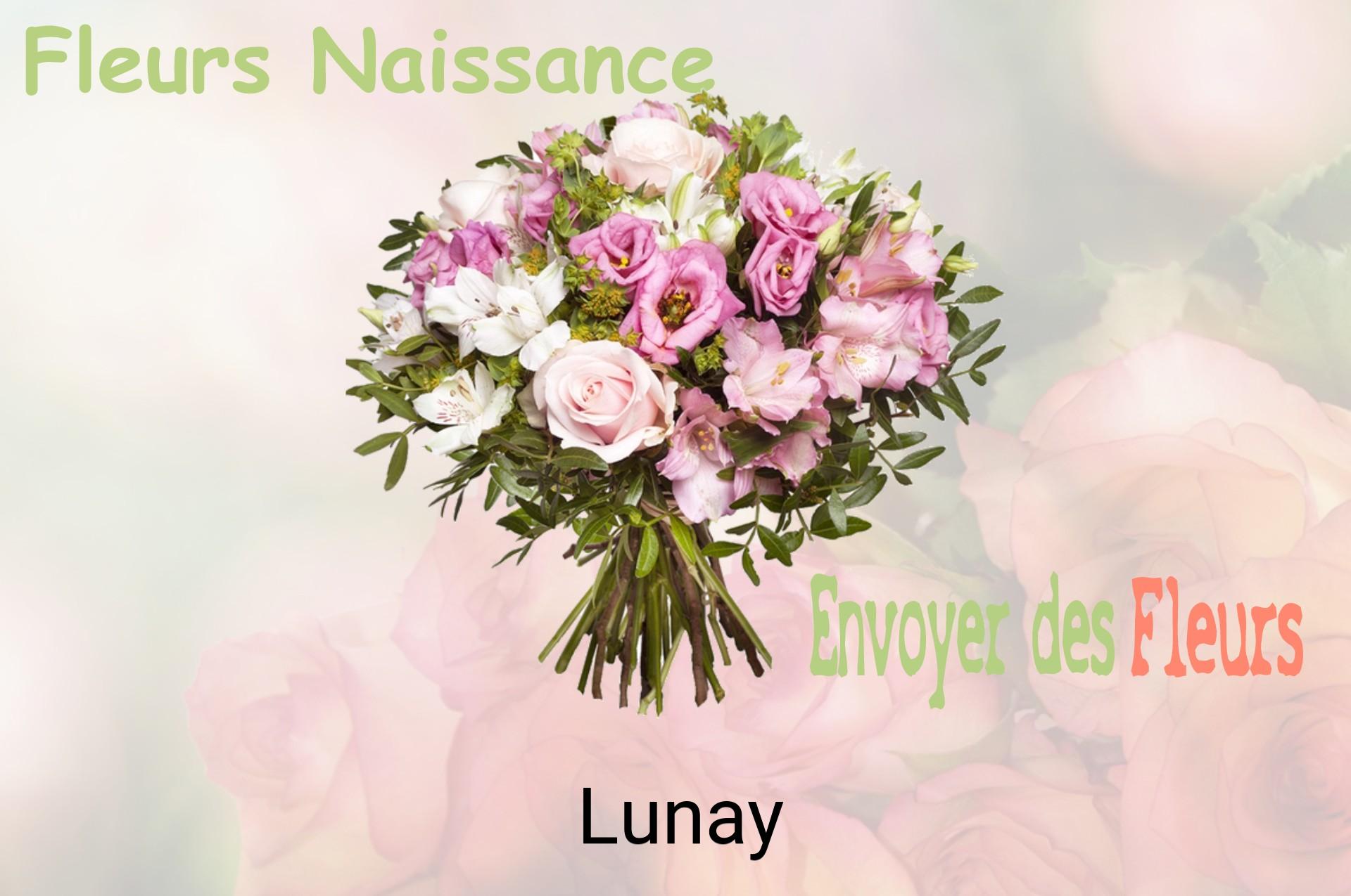 Bouquet de fleurs de naissance livré à Lunay